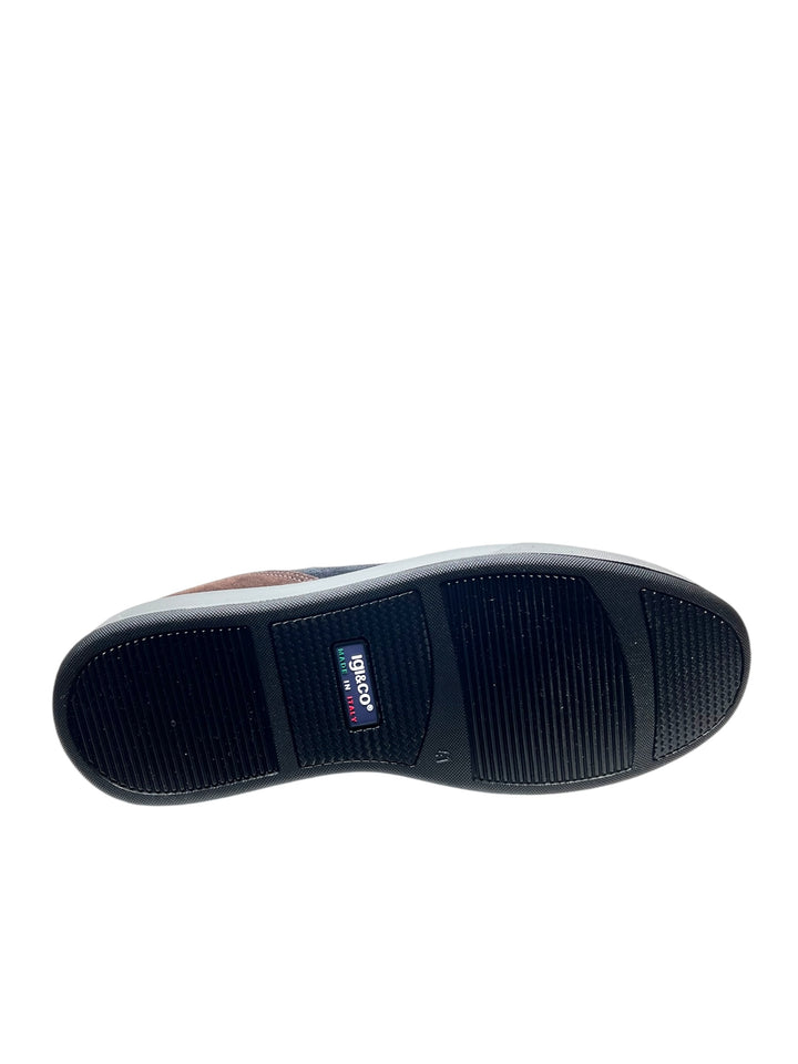 sneakers uomo pelle igi&co art.6635100 blu notte
