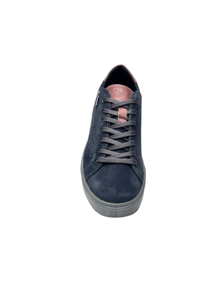sneakers uomo pelle igi&co art.6635100 blu notte