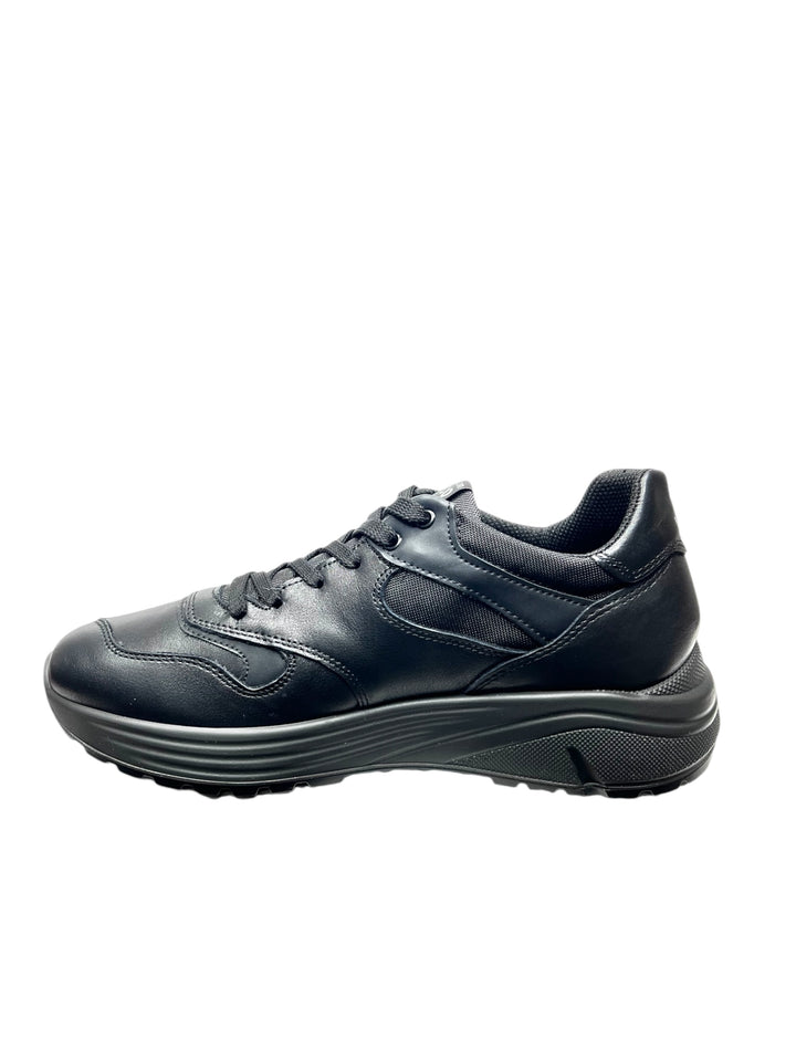 sneakers uomo pelle igi&co art.6639800 nero