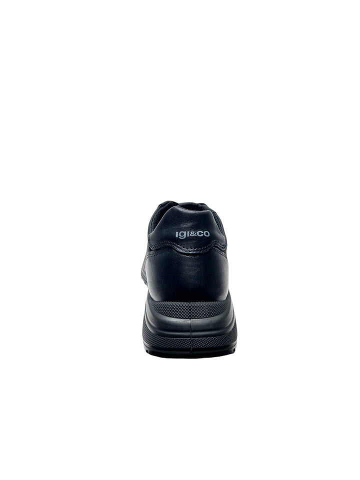 sneakers uomo pelle igi&co art.6639800 nero