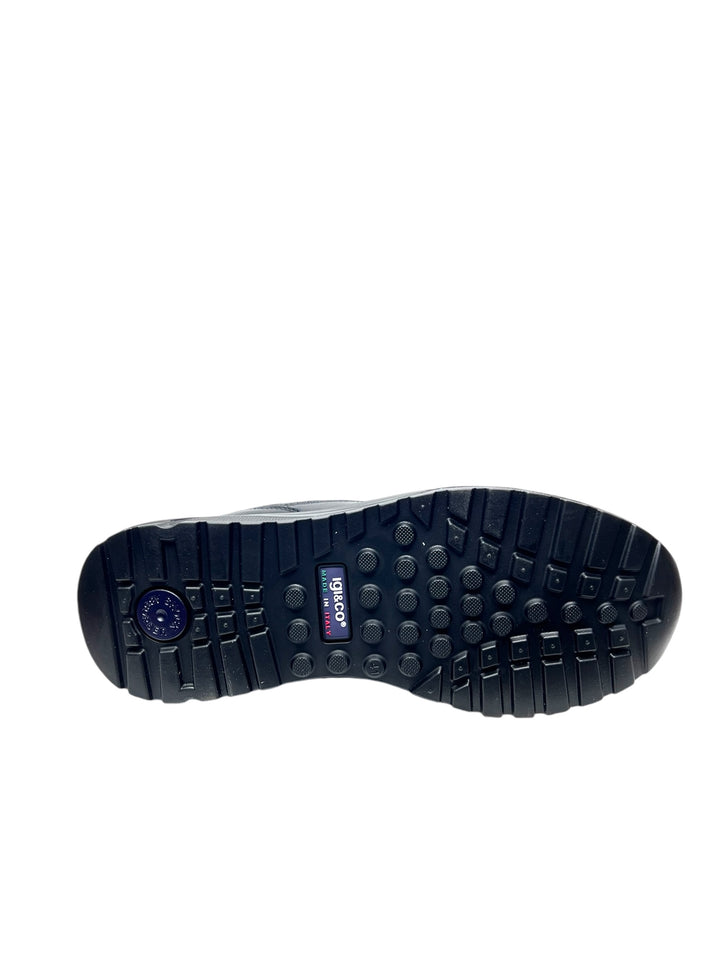 sneakers uomo pelle igi&co art.6639800 nero