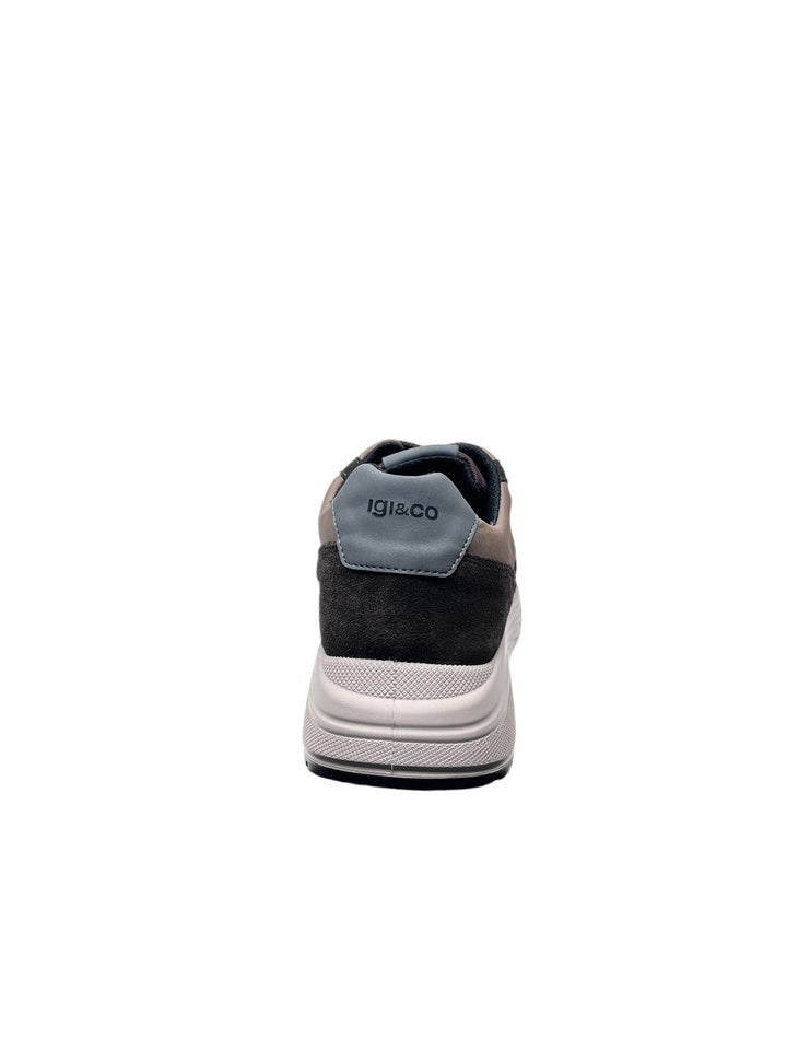 sneakers uomo pelle igi&co art.6639911 caffè-tortora