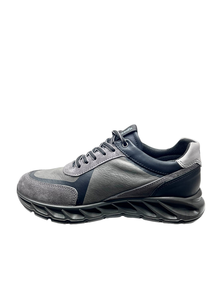 sneakers uomo goretex pelle igi&co art.6641311 grigio-nero