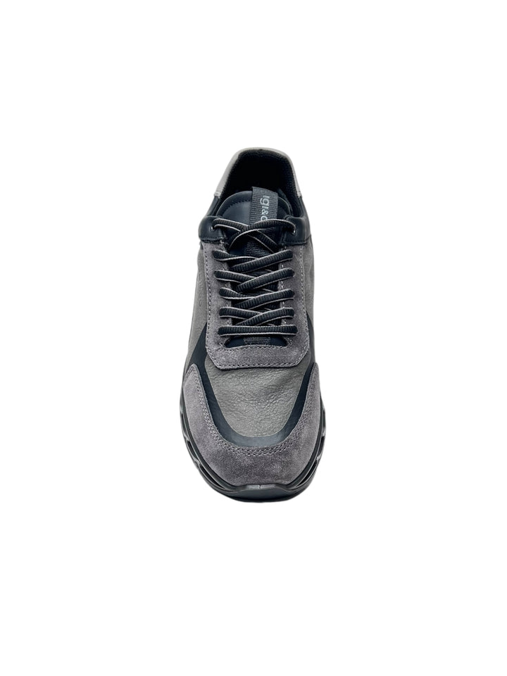 sneakers uomo goretex pelle igi&co art.6641311 grigio-nero