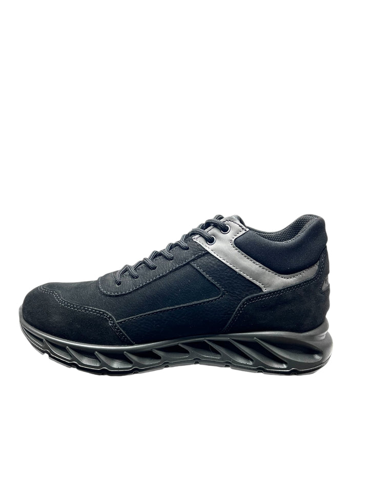 sneakers mid uomo goretex pelle igi&co art.6641500 nero