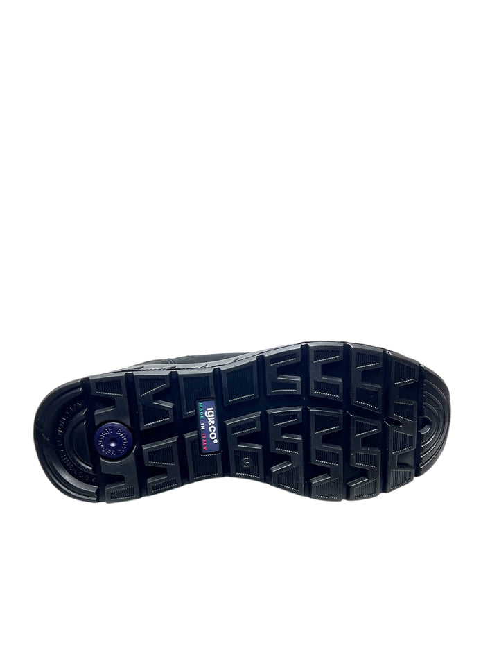 sneakers mid uomo goretex pelle igi&co art.6641500 nero
