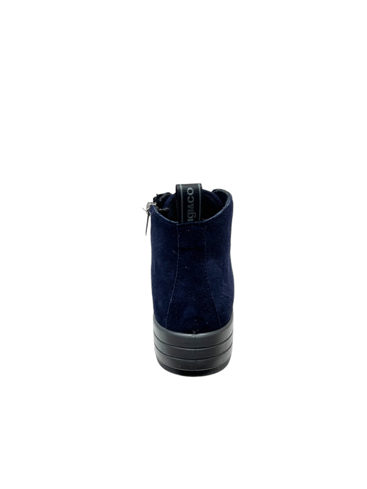 sneakers alte donna pelle igi&co art.6668200 BLU