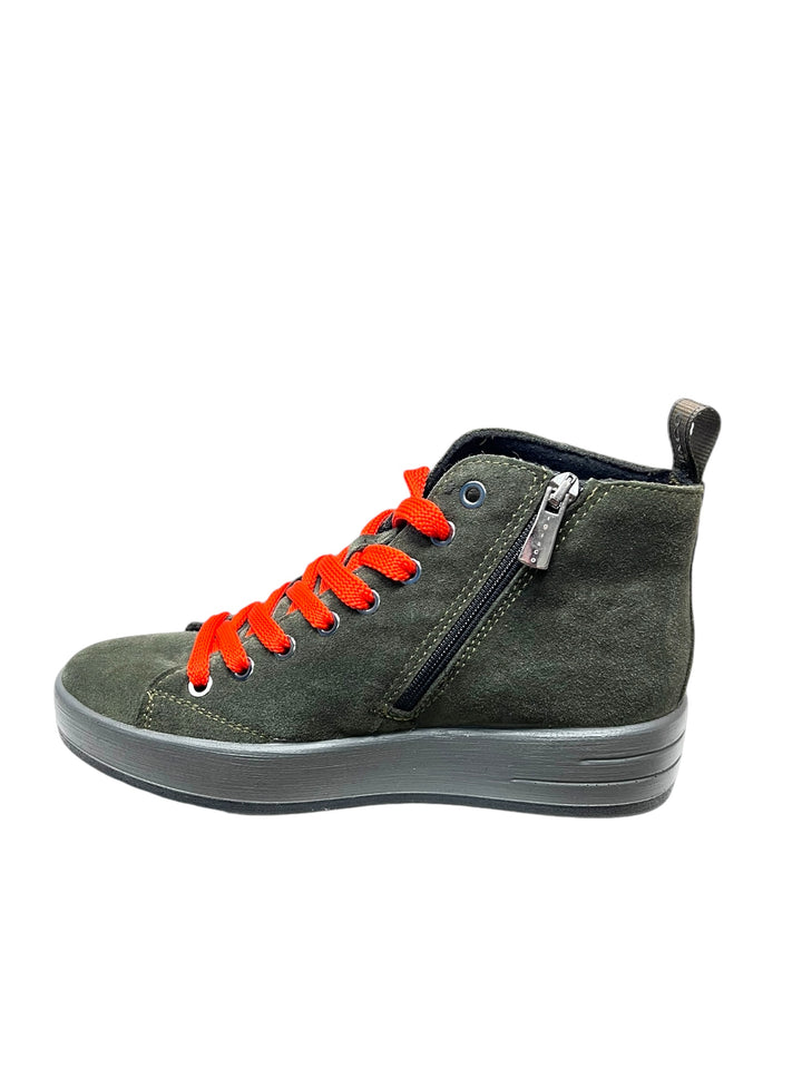 sneakers alte donna pelle igi&co art.6668211 verde