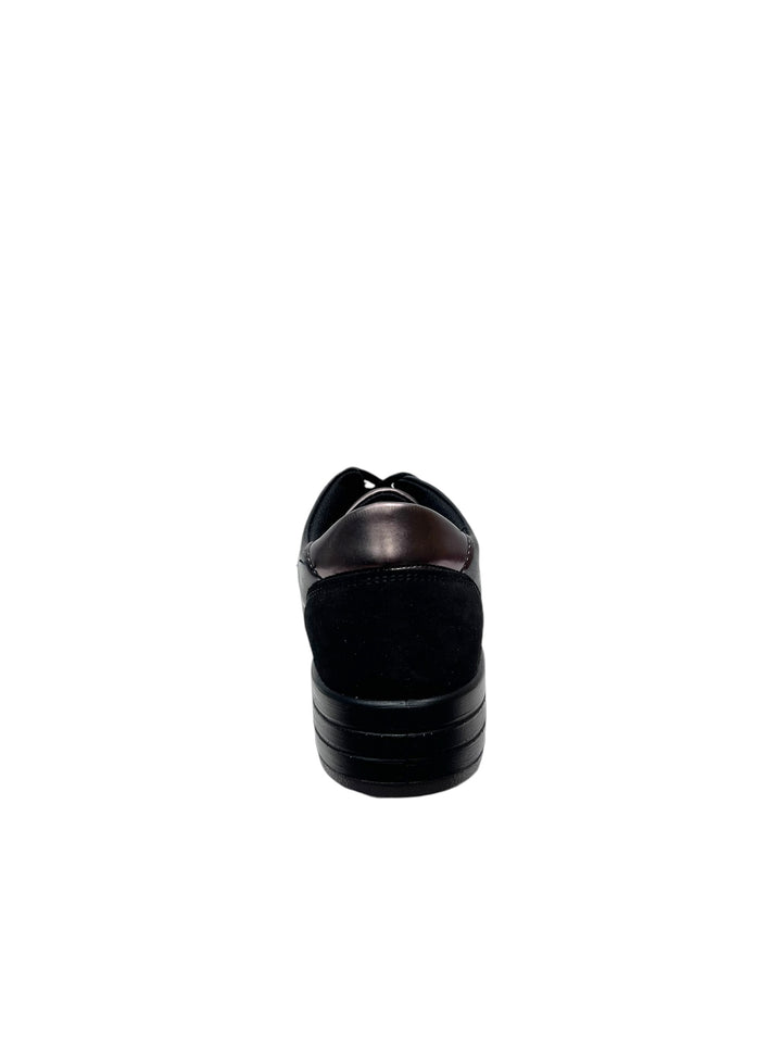 sneakers donna pelle igi&co art.6668500 nero