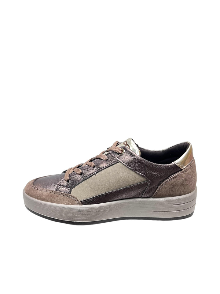 sneakers donna pelle igi&co art.6668511 bronzo
