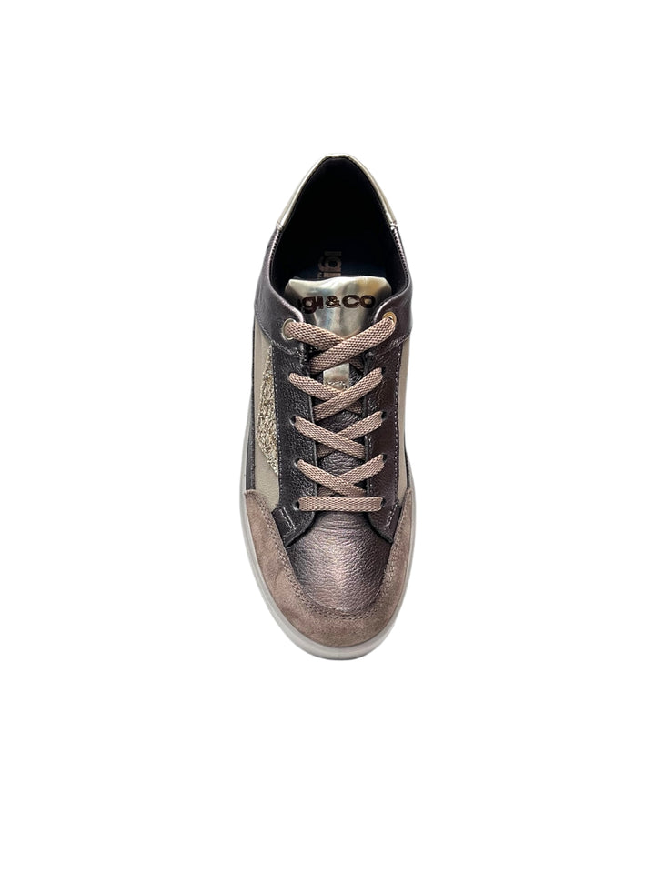 sneakers donna pelle igi&co art.6668511 bronzo