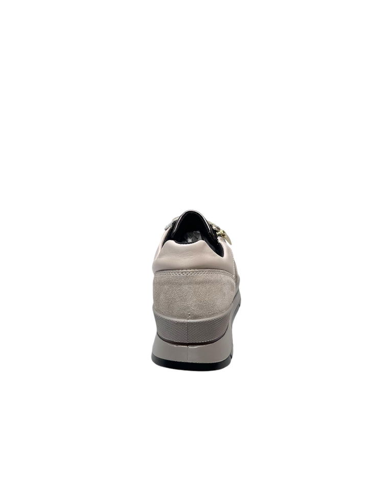 sneakers donna pelle igi&co art.6673866 visone-animalier