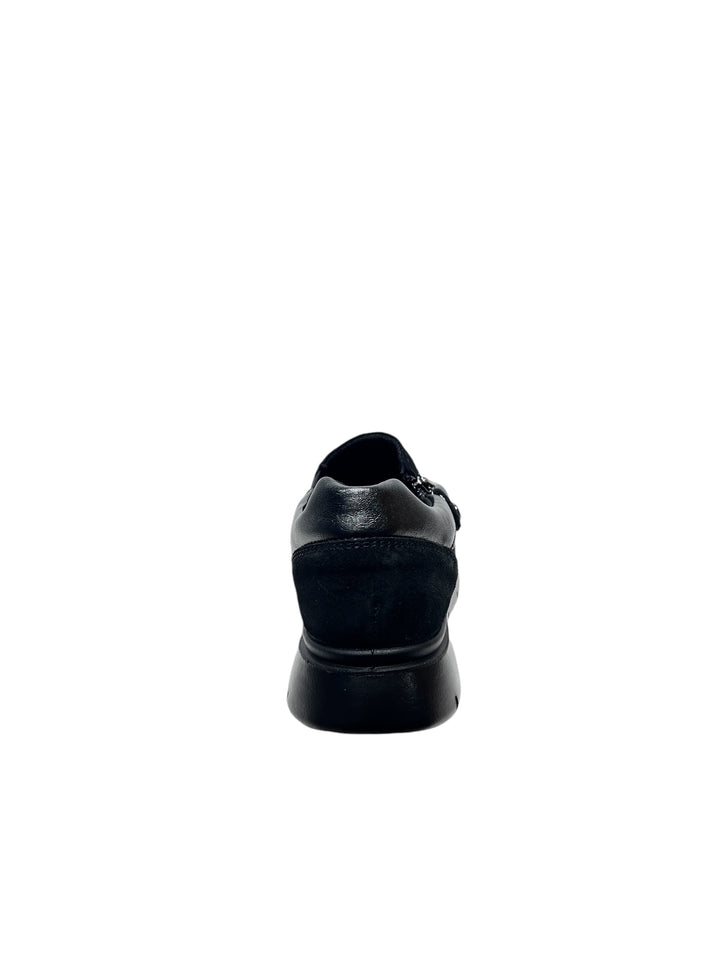 sneakers comfort donna pelle enval soft art.6775100 nero