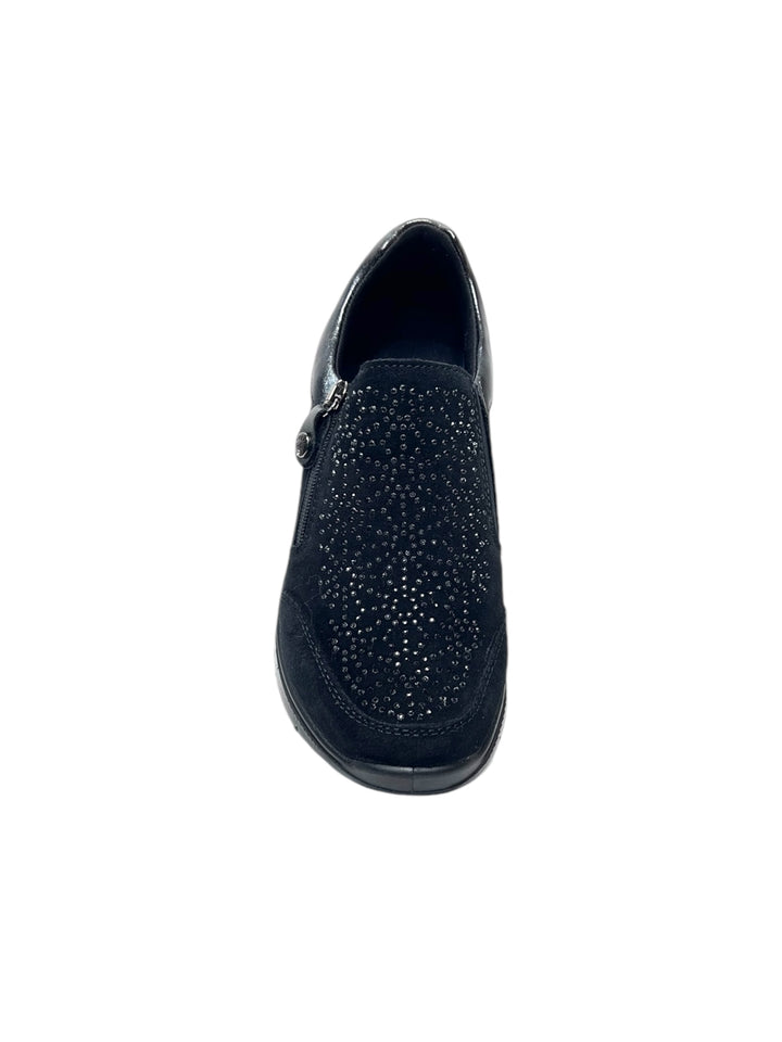 sneakers comfort donna pelle enval soft art.6775100 nero