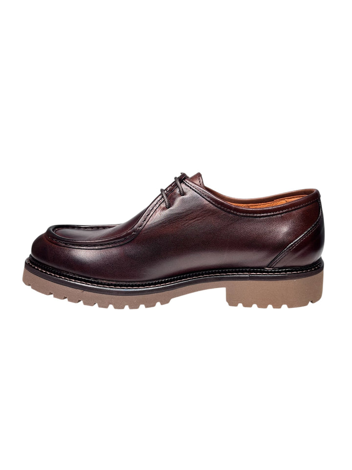 scarpa allacciata uomo pelle brown