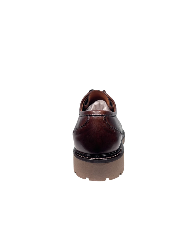 scarpa allacciata uomo pelle brown
