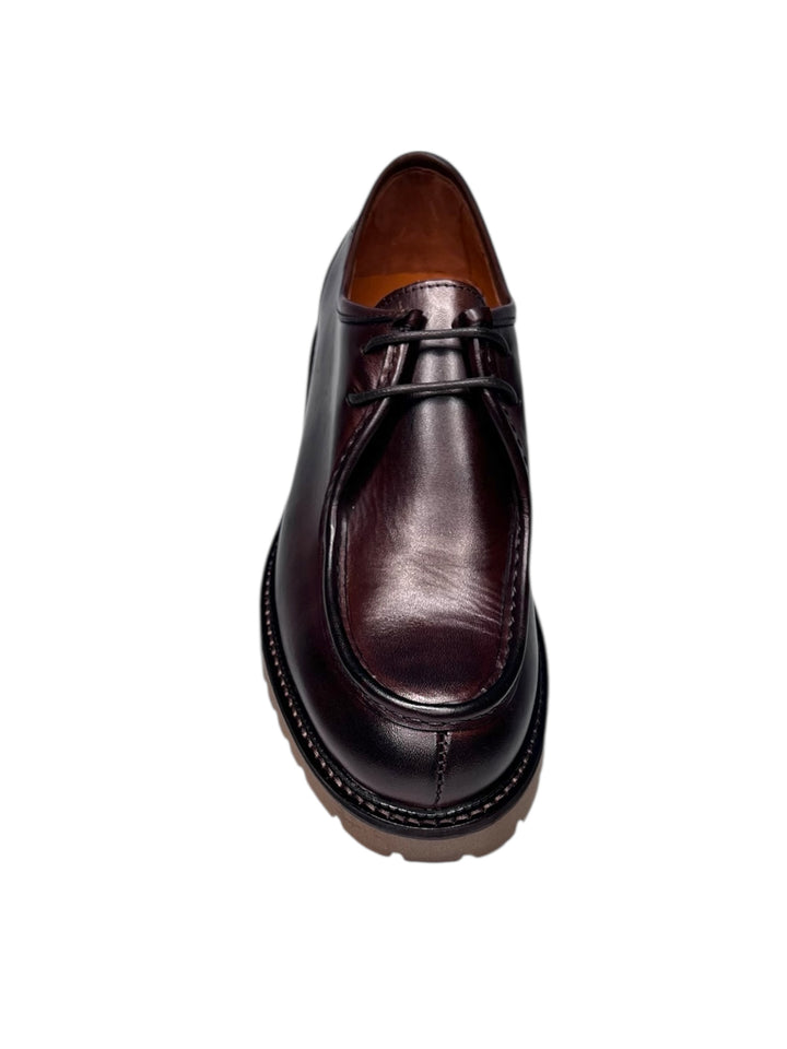 scarpa allacciata uomo pelle brown