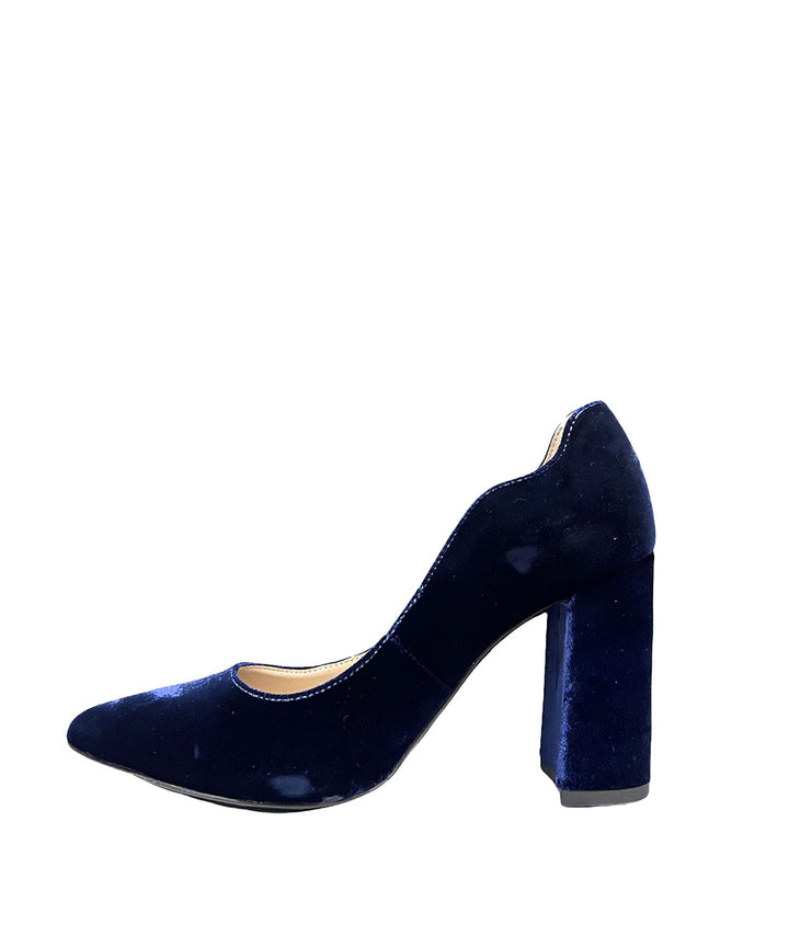décolleté donna pelle-velluto nero giardini art. 6890d200 BLU