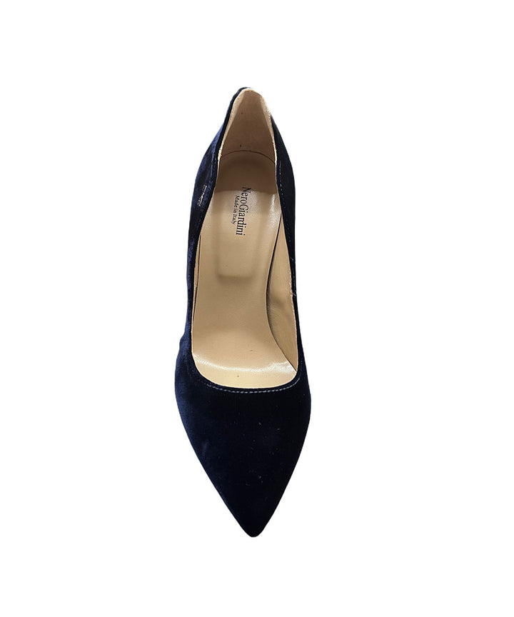 décolleté donna pelle-velluto nero giardini art. 6890d200 BLU