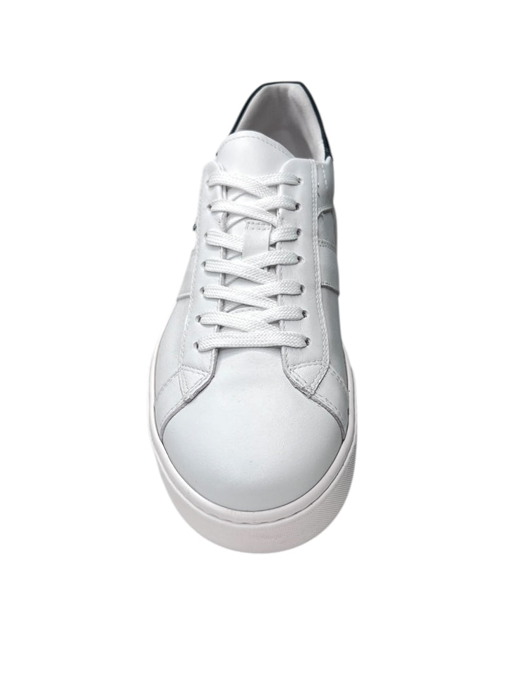 sneakers uomo pelle nero giardini art.e500701u707 bianco-incanto