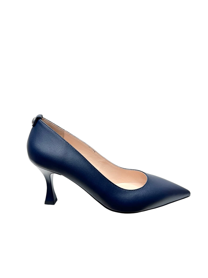 décolleté donna pelle nero giardini elegante art.i407081de200 blu
