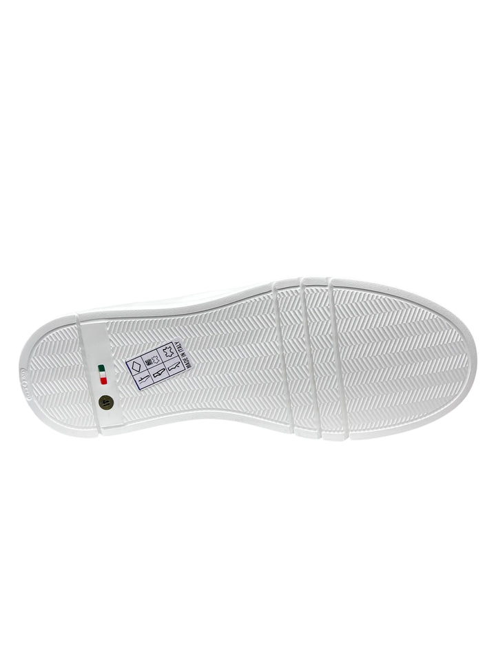 sneakers uomo pelle nero giardini art.e500720u707 bianco-blu