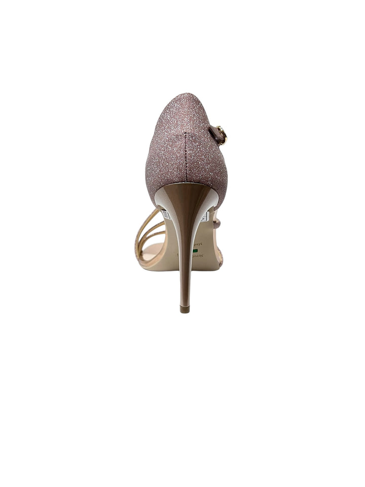 sandali eleganti donna pelle-microglitter nerogiardini art.e307260de631 carne