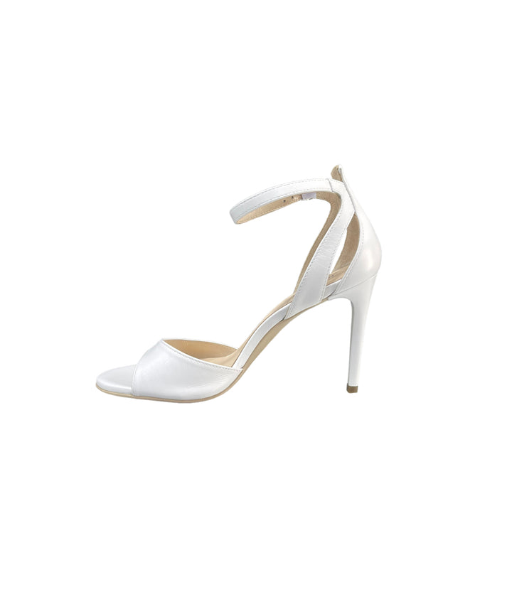 sandali eleganti donna pelle nerogiardini art. e307261de707 bianco