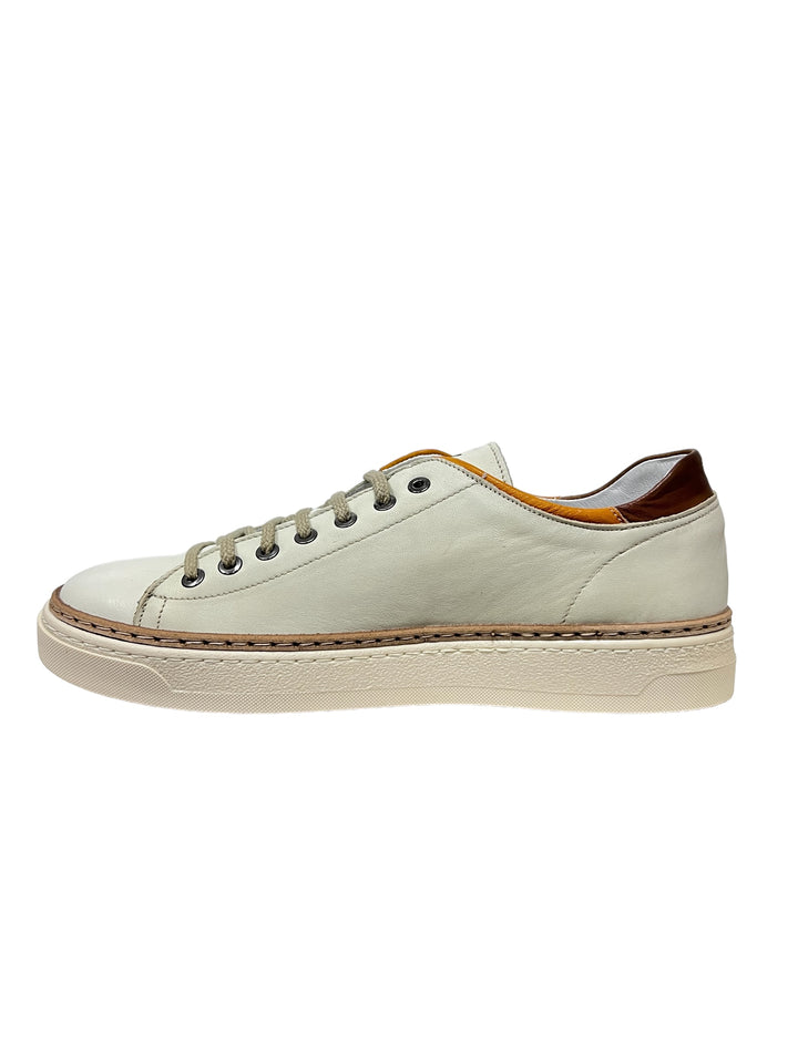 sneakers uomo pelle exton art. 757 avorio