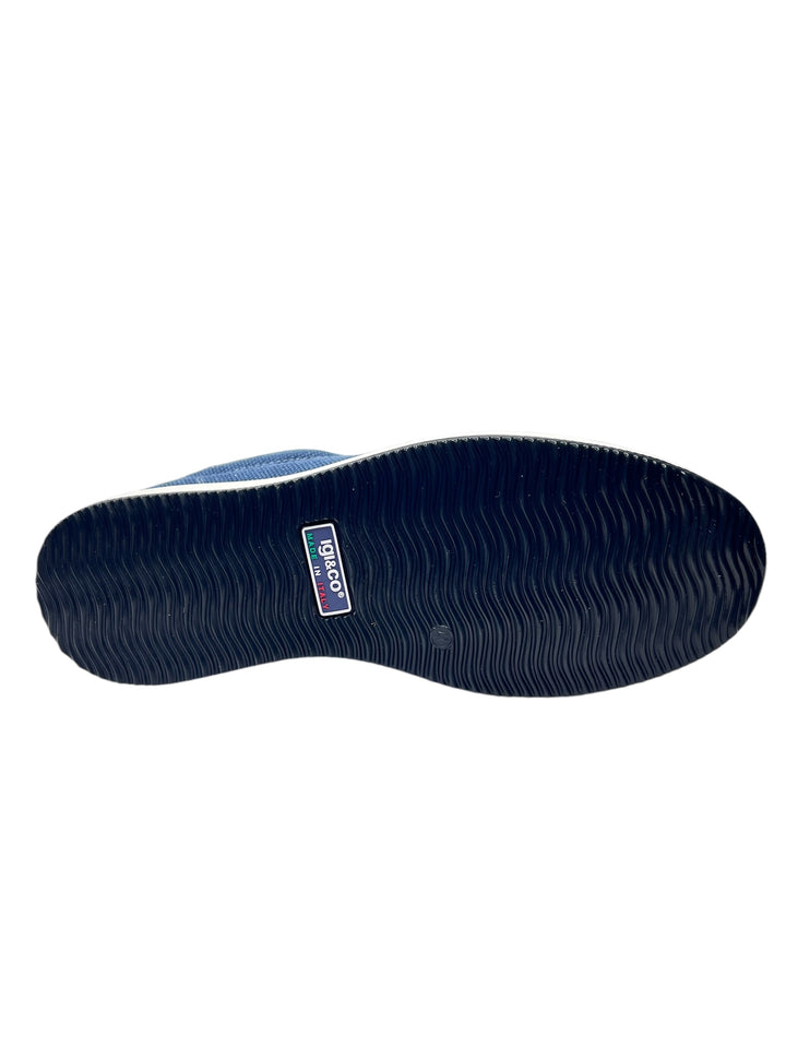sneakers uomo pelle igi&co art.7623400 blu