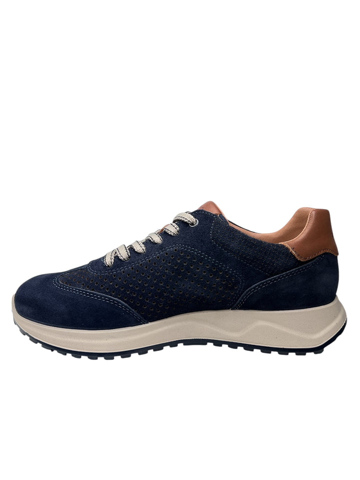 sneakers uomo pelle igi&co art.7634733 blu