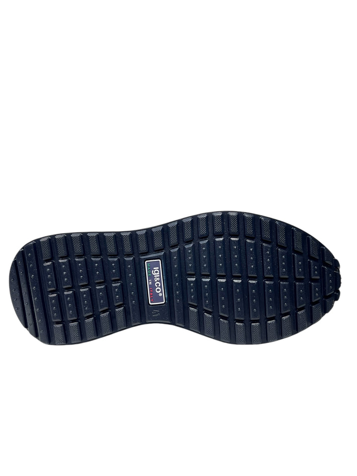 sneakers uomo pelle igi&co art.7634733 blu