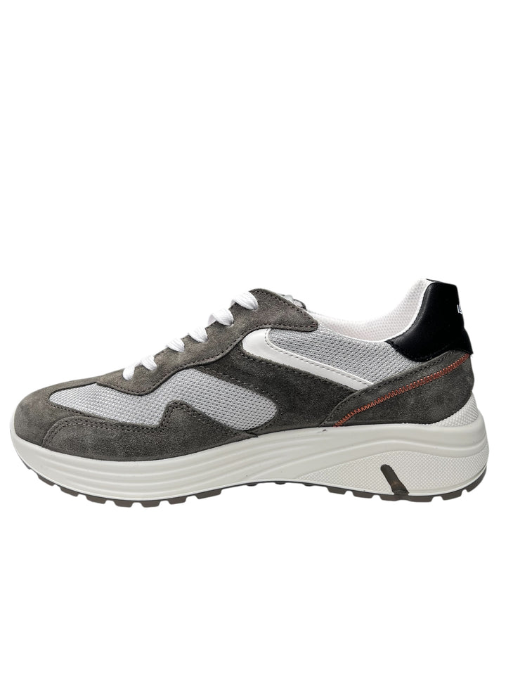 sneakers uomo pelle-tela igi&co art.7636311 verde militare