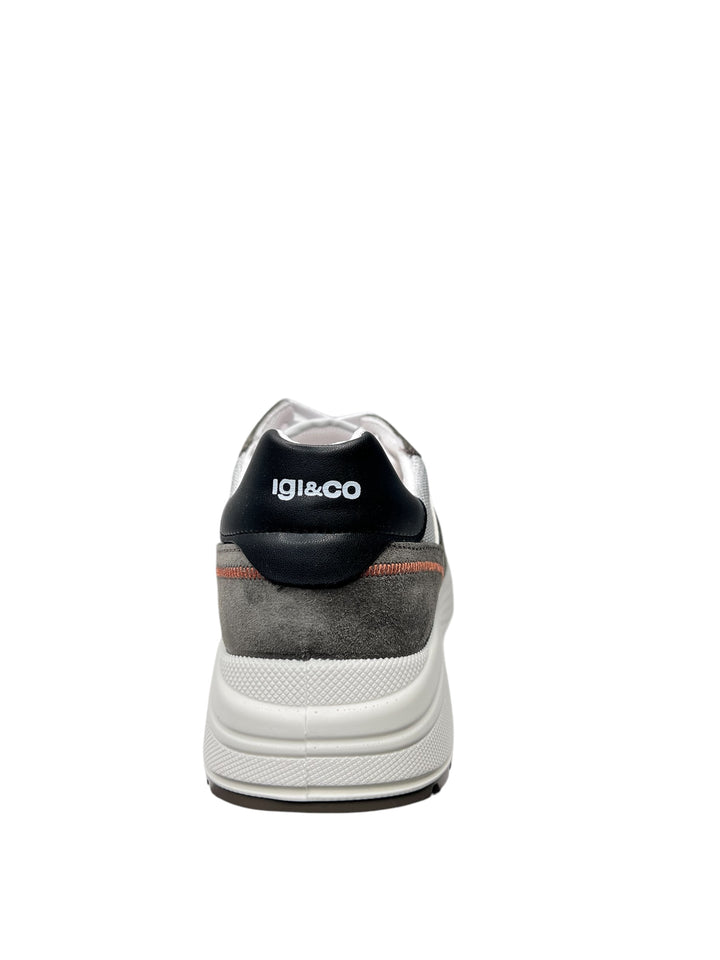 sneakers uomo pelle-tela igi&co art.7636311 verde militare