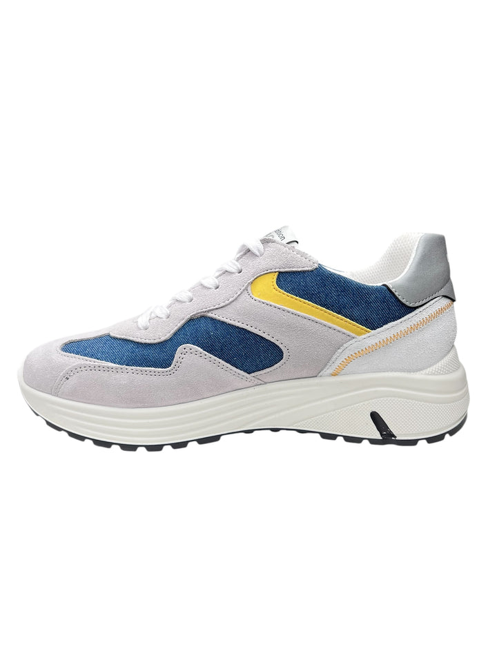 sneakers uomo pelle-tela igi&co art.7636333 perla
