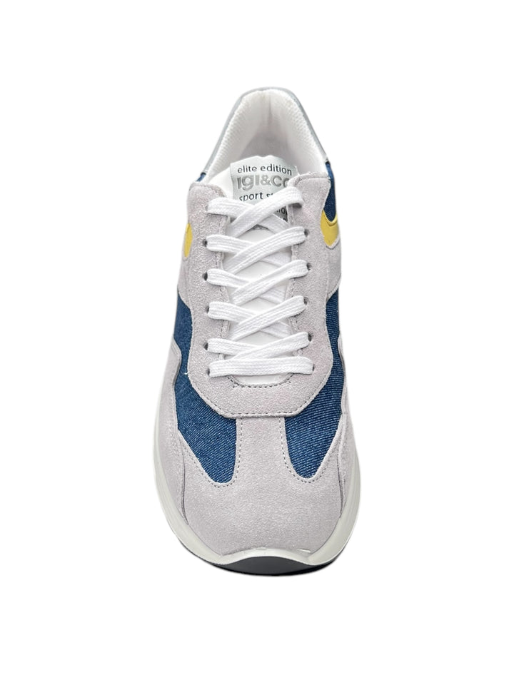 sneakers uomo pelle-tela igi&co art.7636333 perla