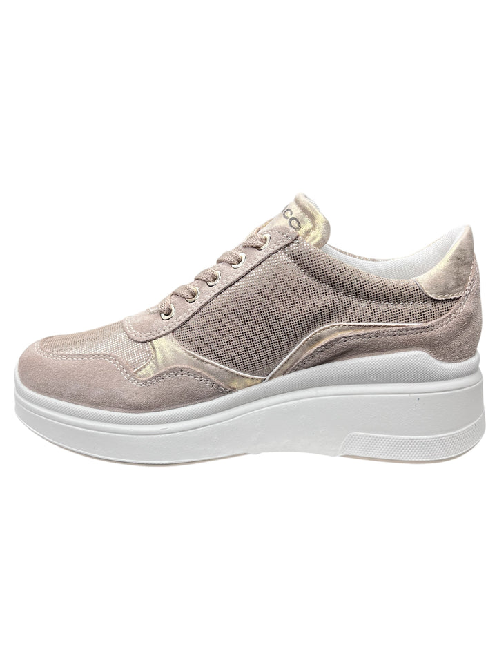 sneakers donna pelle igi&co art.7653200 visone
