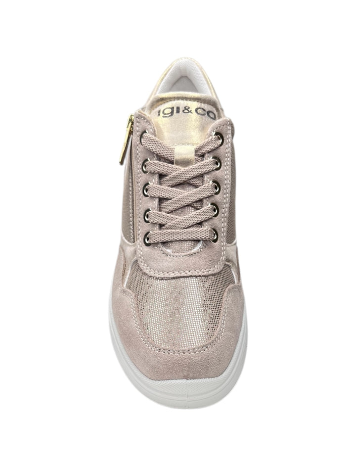 sneakers donna pelle igi&co art.7653200 visone