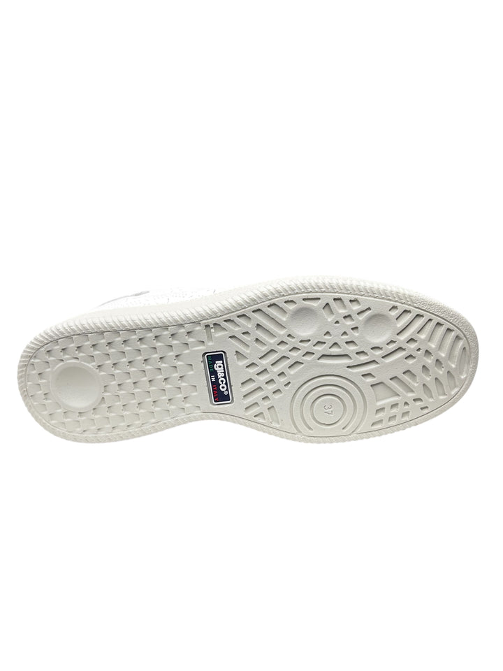 sneakers donna pelle igi&co art.7654800 bianco-platino