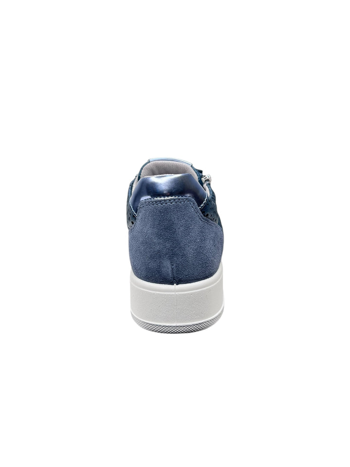 sneakers donna pelle igi&co art.7656400 blu