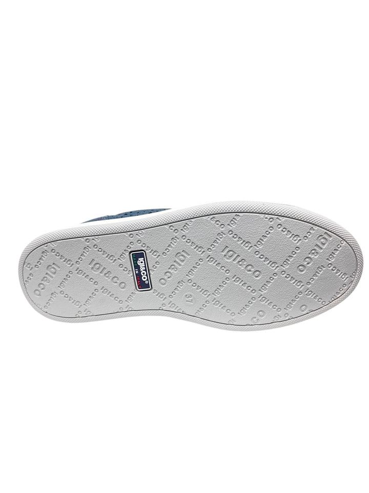 sneakers donna pelle igi&co art.7656400 blu