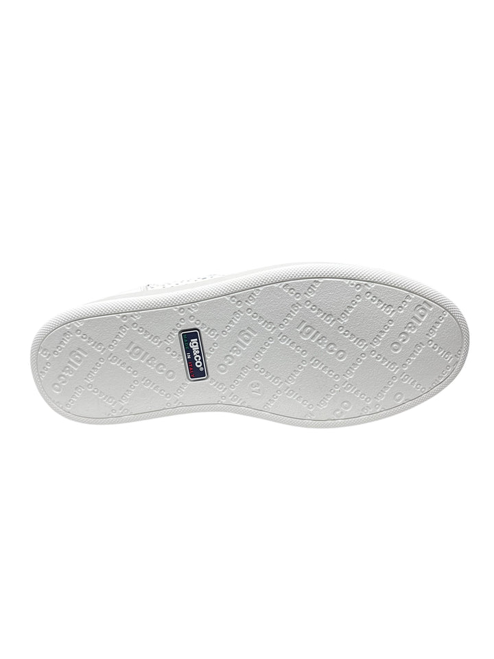 sneakers donna pelle igi&co art.7656455 bianco