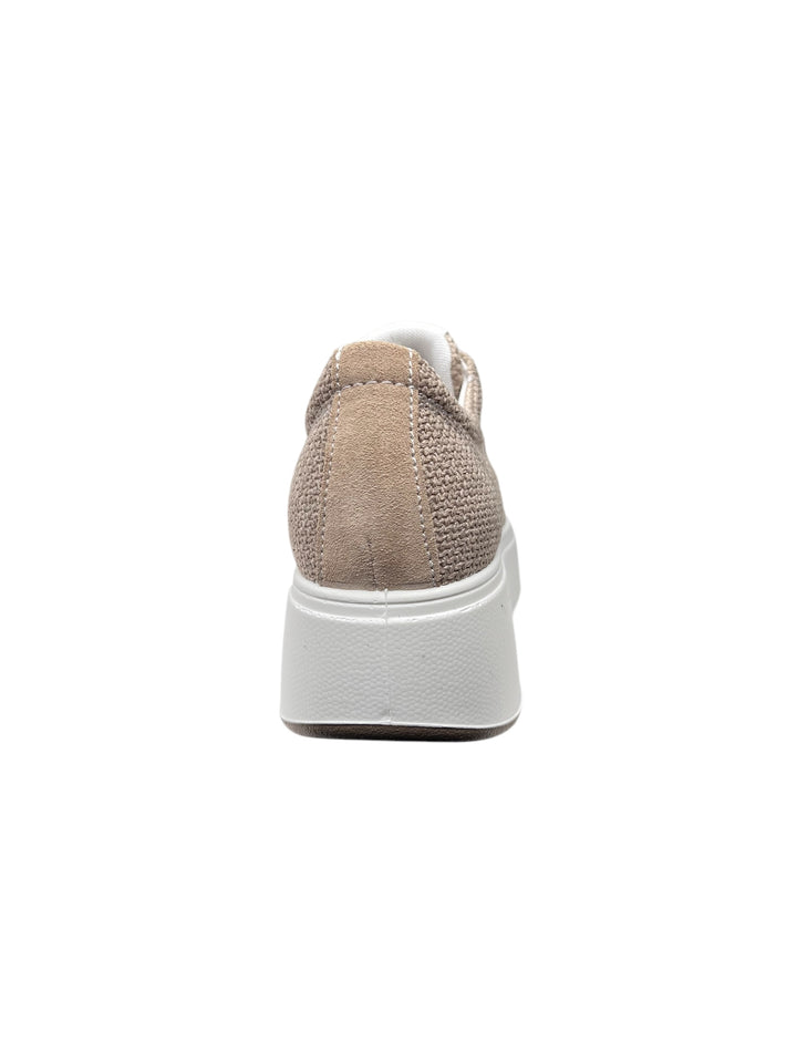 sneakers donna pelle igi&co art.7657411 sabbia