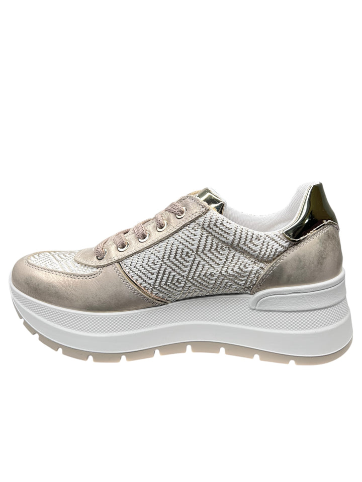 sneakers donna pelle igi&co art.7661311 avorio