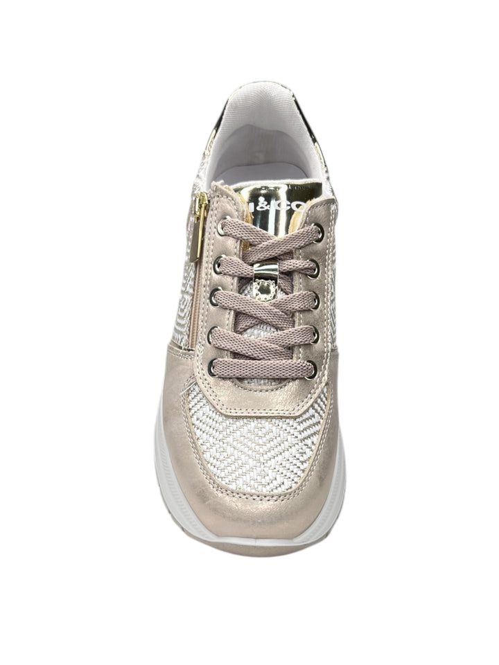 sneakers donna pelle igi&co art.7661311 avorio