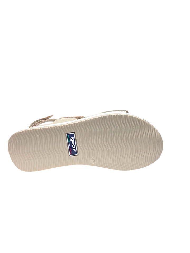 IGI&CO sandali donna in pelle platino-beige