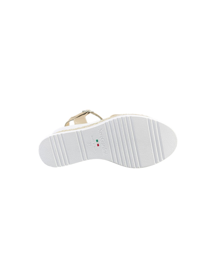 sandali donna pelle nerogiardini art. e307690d453 lino