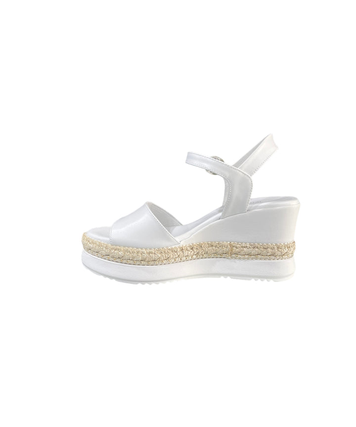 sandali donna pelle nerogiardini art. e307690d707 bianco
