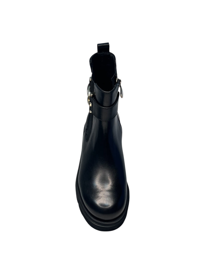 stivaletto donna pelle nero