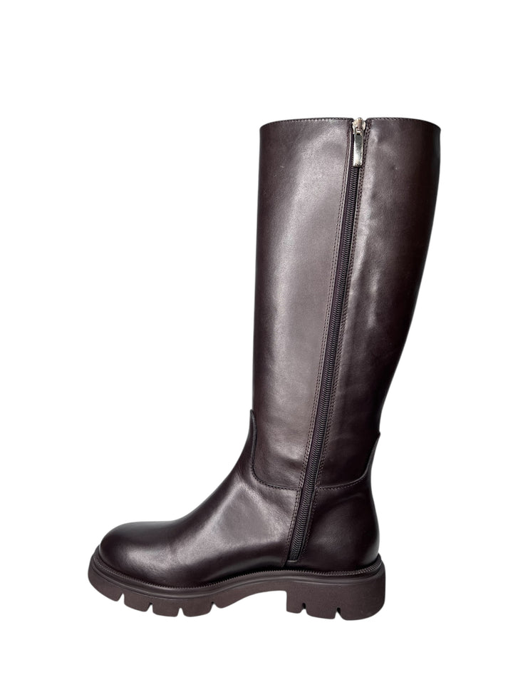 stivale donna pelle testa di moro